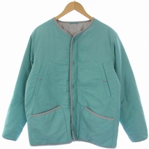 デサント DESCENTE ディーディーディー ddd LIGHT PUFF CARDIGAN JACKET 中綿ジャケット ナイロン L 緑 メンズ_画像1