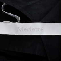 マーレット Merlette SOLIMAN DRESS コットンティアードミニワンピース 長袖 クルーネック S 黒 ブラック 9910300018 /BM レディース_画像4
