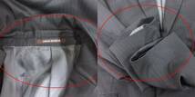 ハイダウェイ ニコル HIDEAWAYS テーラードジャケット シングル ストライプ 総裏地 ウール 48 黒 ブラック /AU メンズ_画像5