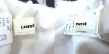 レッセパッセ LAISSE PASSE ニット カットソー 長袖 Vネック 花柄 アンゴラ混 34 白 ホワイト グレー /CT レディース_画像6