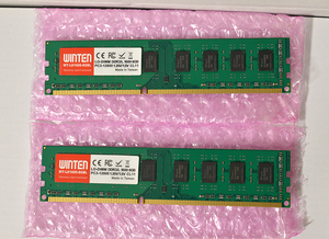 【新品購入品】デスクトップ用メモリー16GB(8Gx2枚)　WINTEN WT-LD1600-8G-BL　DDR3Lモデル