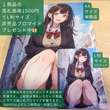 0bs [おまけあり] 狼と香辛料 ホロ わっち 同人 ポスター A4 サイズ 光沢 高品質 イラスト アート アニメ 漫画 美少女 ケモミミ グラビア_画像2