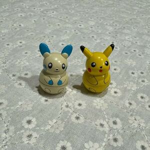 ポケモン　小さな起き上がりこぼし　ピカチュウ　マイナン　おきあがりこぼし