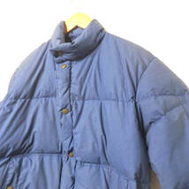 【送料無料】オリジナルジャケット/紺色　日本製　Sサイズ　中綿　ダウン８０％　フェザー２０％　　日本製　シミあり_画像2