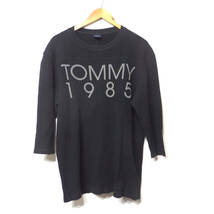 【送料無料】トミー　TOMMY（TOMMY HILFIGER）Tシャツ/サーマルシャツ　黒　７分袖　　XLサイズ_画像1