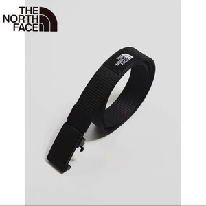 【1円〜】THE NORTH FACE(ノースフェイス)/ナイロンベルト(黒) 幅3.5cm x 125cmまでのフリーサイズです。D