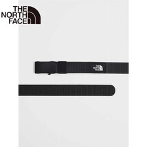 【1円〜】THE NORTH FACE(ノースフェイス)/ナイロンベルト(ライトグレー) 幅3.5cm x 125cmまでのフリーサイズです。D_画像4