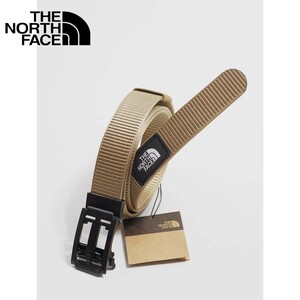 【1円〜】THE NORTH FACE(ノースフェイス)/ナイロンベルト(カーキ) 幅3.5cm x 125cmまでのフリーサイズです。C