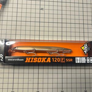 モアザン　ヒソカ　120F 水面直下〜30センチ　タイトウォブンロール＋テールスライド　シーバス　チヌ