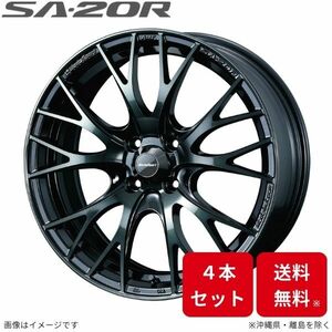 ウェッズ ホイール ウェッズスポーツ SA-20R ムーヴキャンバス LA800系 ダイハツ 15インチ 4H 4本セット 0072775 WEDS