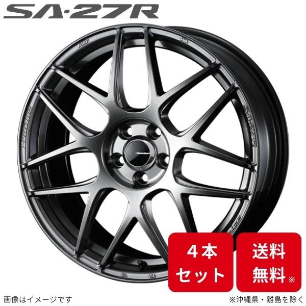 ウェッズ ホイール ウェッズスポーツ SA-27R ヴォクシー 80系 トヨタ 18インチ 5H 4本セット 0074218 WEDS