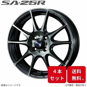 ウェッズ ホイール ウェッズスポーツ SA-25R フィット GK3/GK4/GK5/GK6/GP5/GP6 ホンダ 17インチ 4H 4本セット 0073704 WEDS