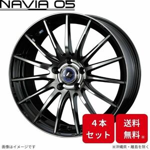 ウェッズ ホイール レオニス ナヴィア05 ギャランフォルティス スポーツバック CX4A 三菱 18インチ 5H 4本セット 0036277 WEDS