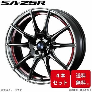 ウェッズ ホイール ウェッズスポーツ SA-25R ハリアー 80系 トヨタ 18インチ 5H 4本セット 0073835 WEDS