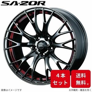 ウェッズ ホイール ウェッズスポーツ SA-20R ヤリス PH10/PA10/210系 トヨタ 17インチ 4H 4本セット 0072798 WEDS