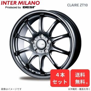 ホイール インターミラノ カムリ 70系 トヨタ 4本セット クレール ZT10 【17×7.0J 5-114 INSET38】