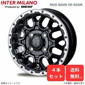 ホイール インターミラノ アクア 10系 トヨタ 4本セット マッドバーン XR-800M 【16×6.5J 4-100 INSET38】