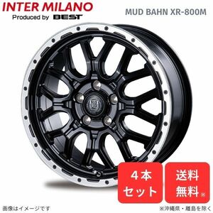 ホイール インターミラノ エルグランド E52 ニッサン 4本セット マッドバーン XR-800M 【16×6.5J 5-114 INSET42】