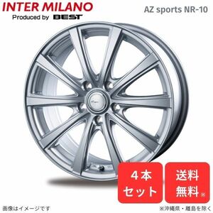 ホイール インターミラノ エスティマ 50系 トヨタ 4本セット AZスポーツ NR-10 【16×6.5J 5-114 INSET48】