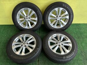 225/65R17 2019年スダットレス ミシュラン タイヤアルミセット　日産純正5穴 PCD114.3 ET+45 17×7J ハブ66mm エクストレイル等に