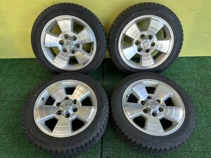 225/50R17 2018年スダットレス DUNLOP WINTER MAXX タイヤアルミセット　トヨタ純正6穴 PCD 139.7 ET+30 17×7.5J ハブ106mmハイエース等に