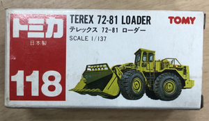 トミカ 日本製 No.118 テレックス 72-81 ローダー