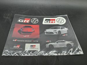 【GR86ステッカー】コンビネーションステッカー　組みステッカー　TOYOTA GAZOO racing/非売品　入手困難　レア★未使用★FA24 ガズー