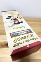 ◆当時物　SHARPS MICKEY MOUSE TOFFEE Steel toffee dispenser style box 41cm 中古　レトロ　ビンテージ　ミッキー_画像5