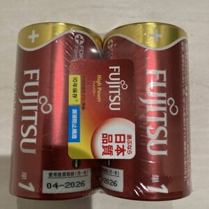 【送料無料】FUJITSU 単１乾電池　24本セット　使用推進期限2026年４月
