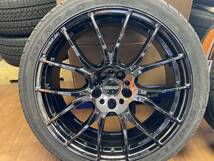 ◆RAYS HOMURA 20インチ◆8.5J+38 5H114.3◆新品タイヤ ジョイロード 245/40R20 2023年製造◆アルファード ヴェルファイア 等◆_画像4