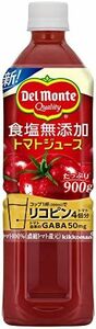 未使用品 kikkoman(デルモンテ飲料) デルモンテ 食塩無添加 トマトジュース900g×12本