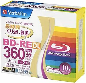 未使用品 バーベイタムジャパン(Verbatim Japan) くり返し録画用 ブルーレイディスク BD-RE DL 50GB 1