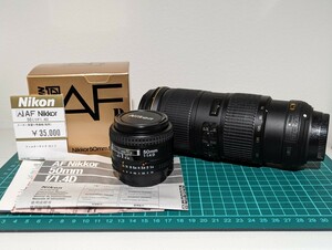 ニコン☆Nikon AF NIKKOR 50mm 1.4D・AF-S NIKKOR 70-200mm 4G ED N VR☆レンズ