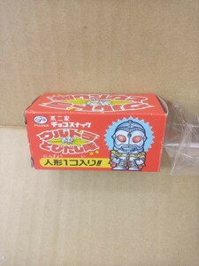 （中古 良好）不二家 チョコスナック ウルトラとびだし隊 食玩 上箱のみ 空箱 空き箱 90年前後 / 昭和レトロ 平成 ウルトラマン パッケージ