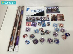 【同梱不可/現状】 歌い手 Magia Stone まぎすと グッズ まとめ売り 缶バッジ 紙類 タペストリー タオル 他