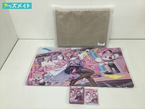 【未開封】Vtuber ホロライブ 博衣こより 誕生日記念2023グッズ キャンバスアート, ラバーマット＆カードスリーブ, 特典カード まとめ売り