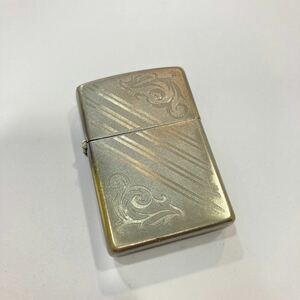 1円~ 火花確認済み ZIPPO ジッポー ZIPPO オイルライター 真鍮 鏡面磨き H 14