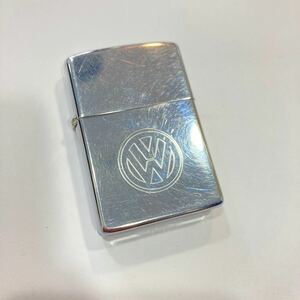 1円~ 火花確認済み ZIPPO ジッポー Zippo オイルライター フォルクスワーゲン Volkswagen ロゴ入り 銀 シルバー系