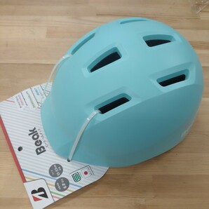未使用・保管品 ブリヂストン 子供用 自転車用ヘルメット Beak 水色 対象年齢6歳以上 51-57cm ビーク SGマークの画像1