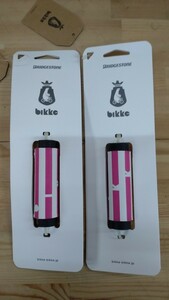  не использовался хранение товар Bridgestone bikke для опция детали bike Рулевое колесо длинный розовый | белый 2 шт велосипед 