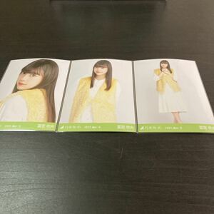 冨里奈央　乃木坂46 公式生写真　会場限定　3種コンプ　フェイクファー