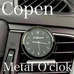 Copen Metal製 時計 コペン アナログ時計 ダイハツ DAIHATSU オクロック Daihatsu 車載時計 コペン アクセサリー 内装品 グッズ 用品