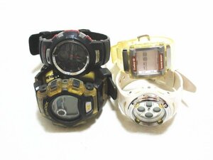 XA756◇カシオ G-SHOCK BABY-G メンズ腕時計 DW-004 GW-1100J BGR-30LV BG-184 X-treme THE G ラバーズコレクション 他 / 計4点 / 現状渡し