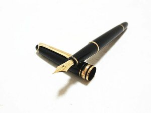 XA966◇モンブラン マイスターシュテュック 両用式万年筆 4810 ペン先14K-585 全金 ブラック / MONTBLANC MEISTERSTUCK 14金 筆記用具 /