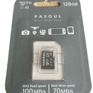 Pasoul 128GB microSDXCカード マイクロSDカード ドラレコ　監視カメラ　ゲーム　AOプラザ　新品