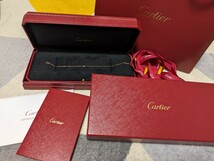 ほぼ未使用 カルティエ Cartier ブレスレット ボックス 証明書付き 箱付き 本物 K18 750_画像1