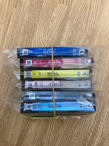 新品未開封品　EPSON エプソン純正インクカートリッジ IC6CL70L 6色セット （増量タイプ）エプソン70L②