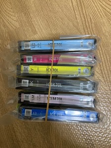 新品未開封品　EPSON エプソン純正インクカートリッジ IC6CL70L 6色セット （増量タイプ）エプソン70L②