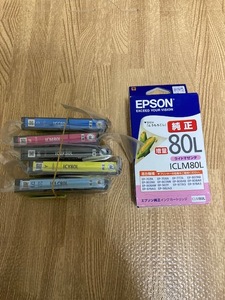 新品未開封品　純正インク EPSON エプソン IC6CL80L とうもろこし 6色 増量　未使用　エプソン80②