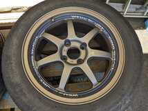 Weds　SA90 ７JJ+38PCD100　185/65R15タイヤ付き！！4本！！_画像3